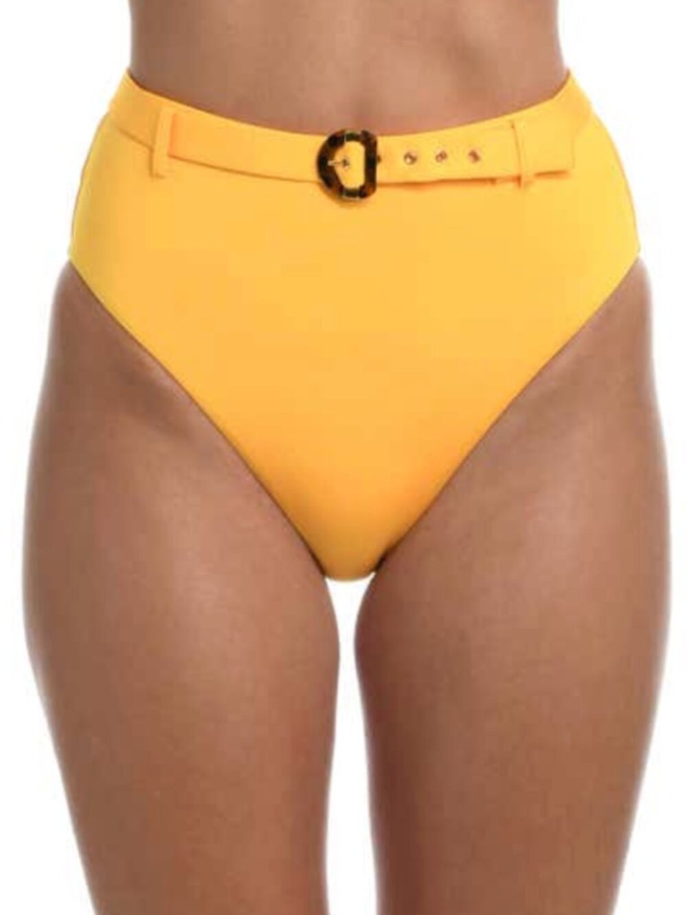 SUNSHINE 79 high-waist belted bikini bottom in Sunshine yellow NWOT 10